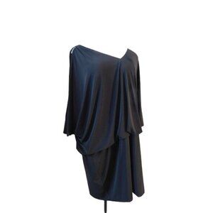 Betsy Adam Size 22W Plus Size Black Bling Dressy Formal Evening Dress Elegant